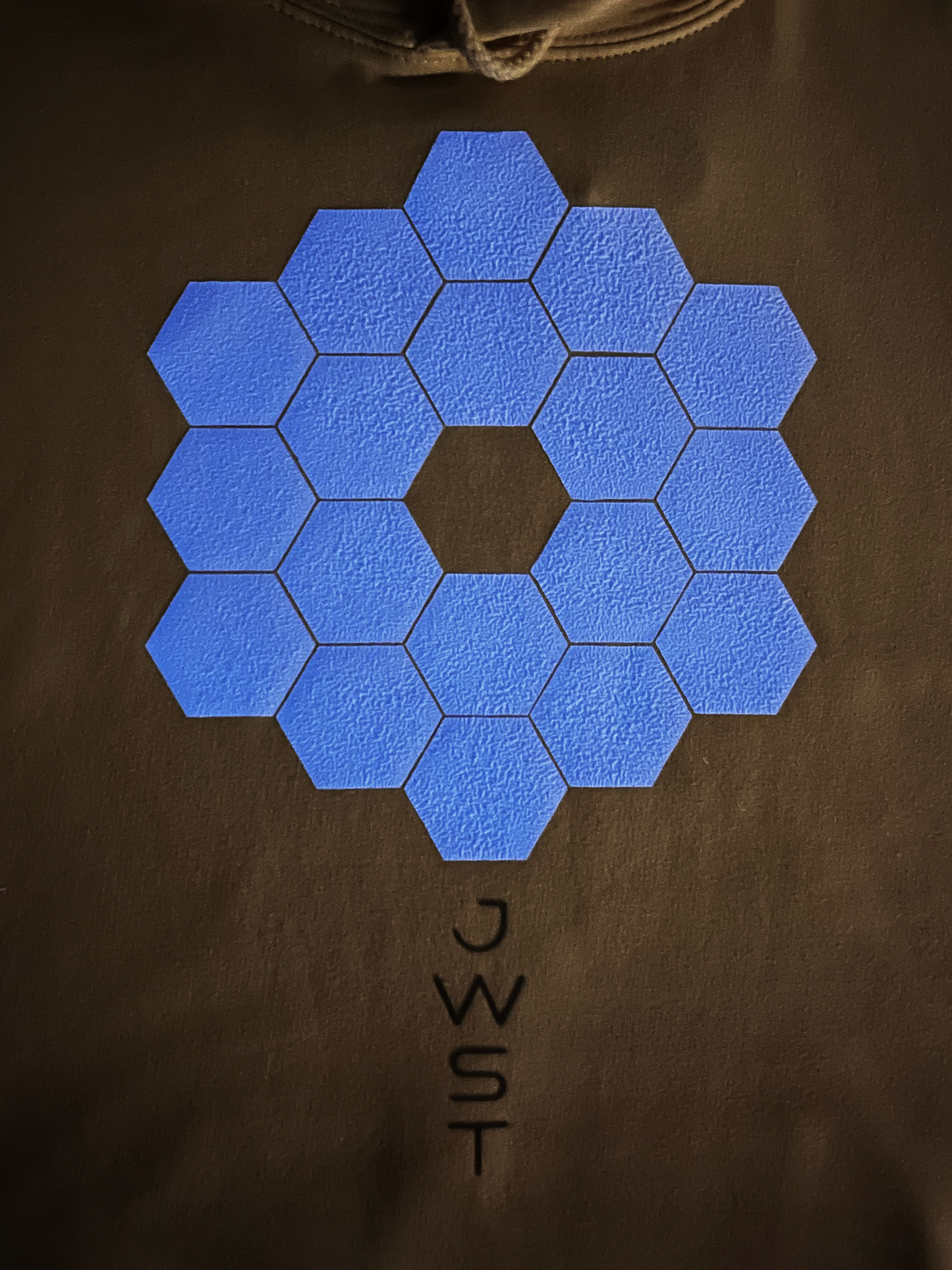 JWST-Inspired Unisex Hoodie. Cosmic Elegance with Glow-in-the-Dark Puff Print. Men Women